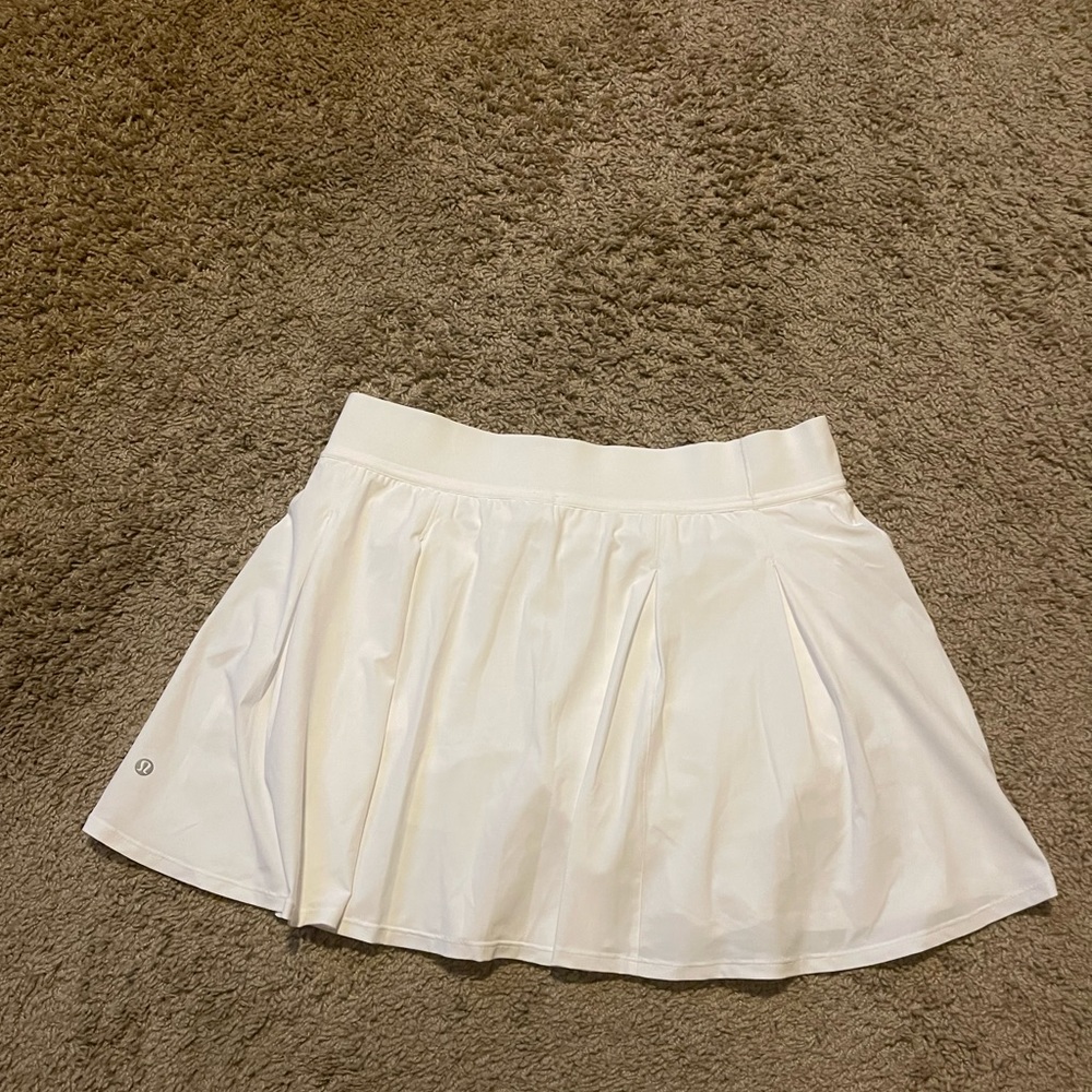 NWOT White Lululemon Tennis Skirt, 10